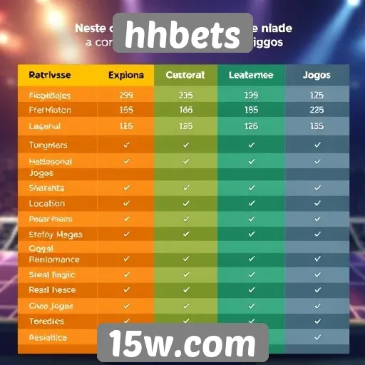 Comparativo entre hhbets e concorrentes no mercado de jogos
